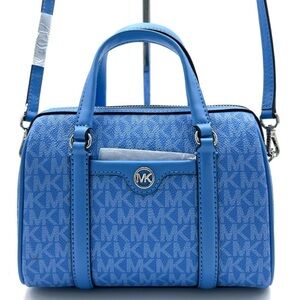 Michael Kors Small Travel Duffle Xbody Satchel Shoulder Bag South Pacific